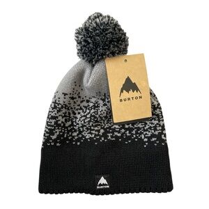 Burton Idletrail Black and Gray Pom-Pom Beanie